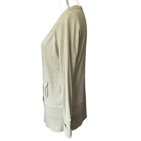 Soft Surroundings Green Button Front Cardigan With Pockets Womens Size Medium - Picture 3 of 13